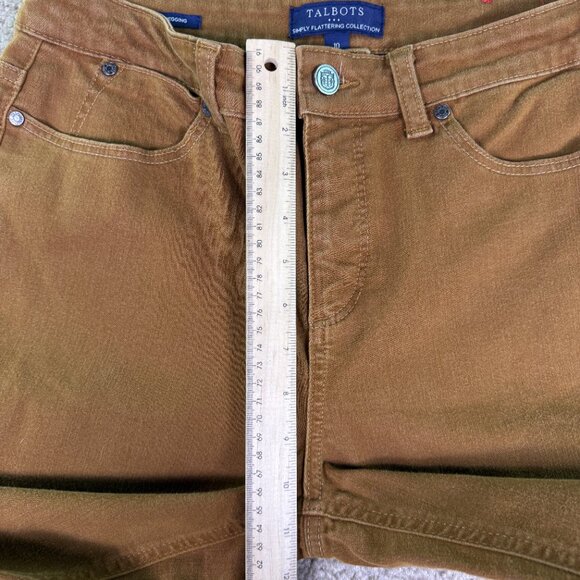 Talbots Simply Flattering Collection Sz 10 Jegging Jean Stretch Brown 32x27 F062 - Picture 10 of 13